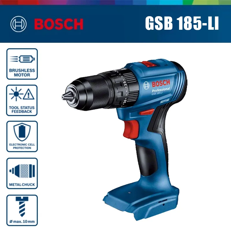 Bosch GSB 185-LI 18В Бесщеточн – обзор и цена Bosch Drill Gsb 18V